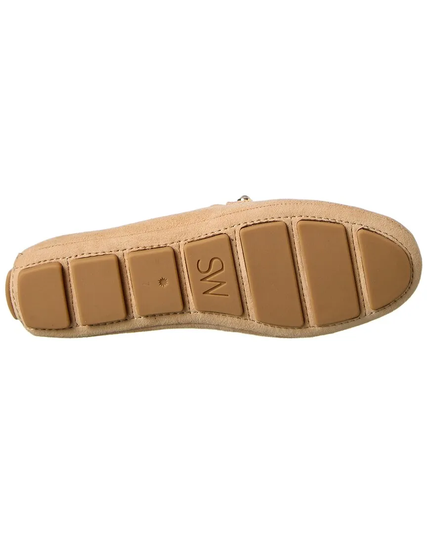 Stuart Weitzman Allpearls Suede Driving Loafer