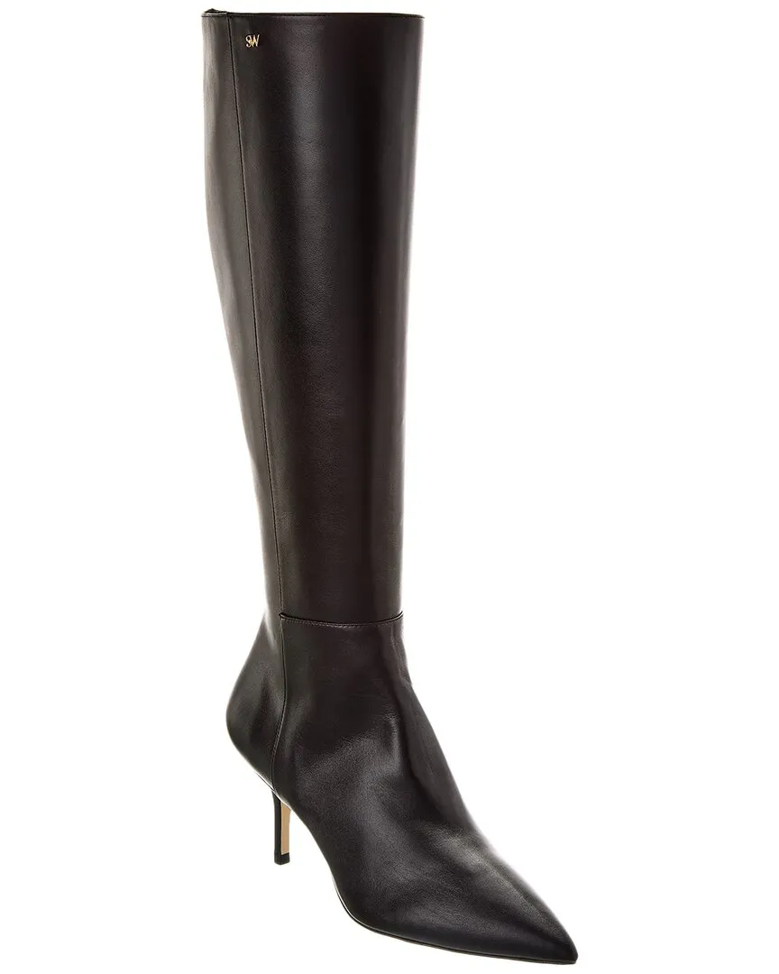 Stuart Weitzman Mara 75 Zip Leather Knee-High Boot