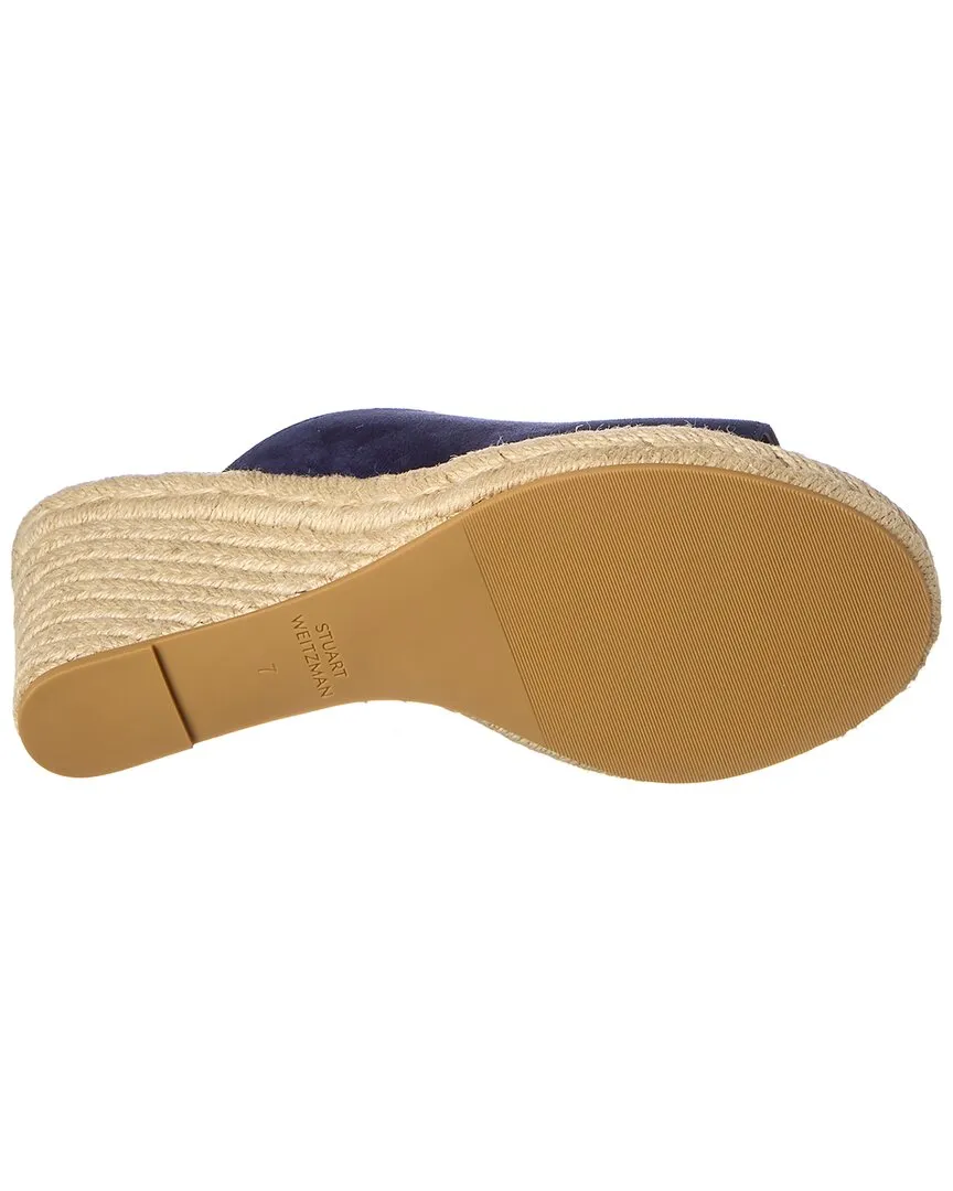 Stuart Weitzman Wonda Suede Wedge Sandal