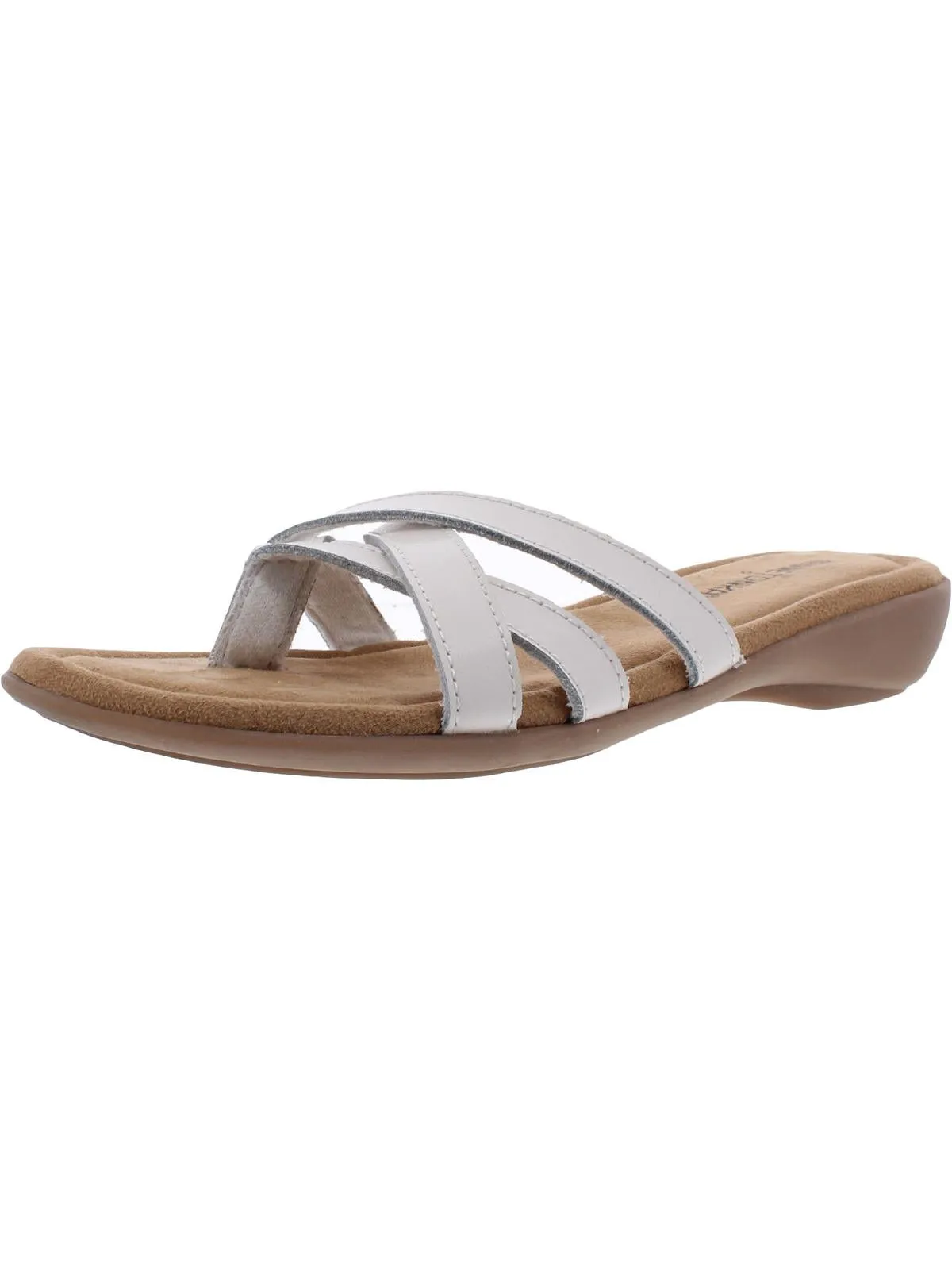 Sunny Womens Leather Flip Flop Thong Sandals