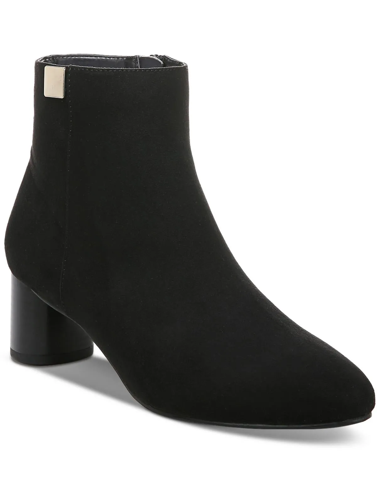 Sylus Womens Faux Suede Almond Toe Booties