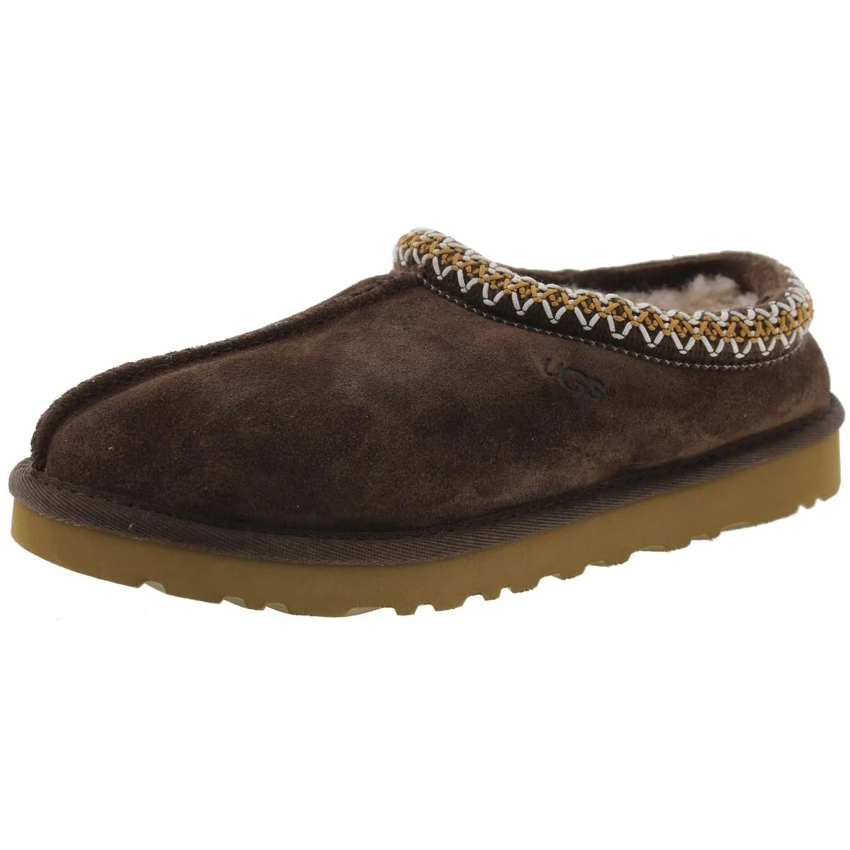 Tasman Womens Suede Wool Mule Slippers