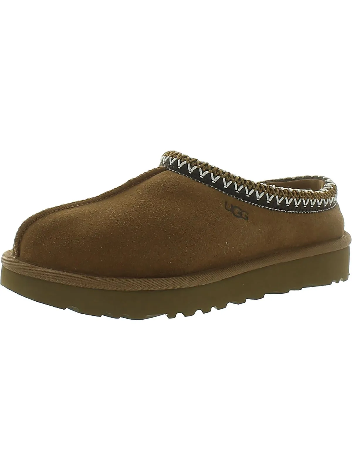 Tasman Womens Suede Wool Mule Slippers