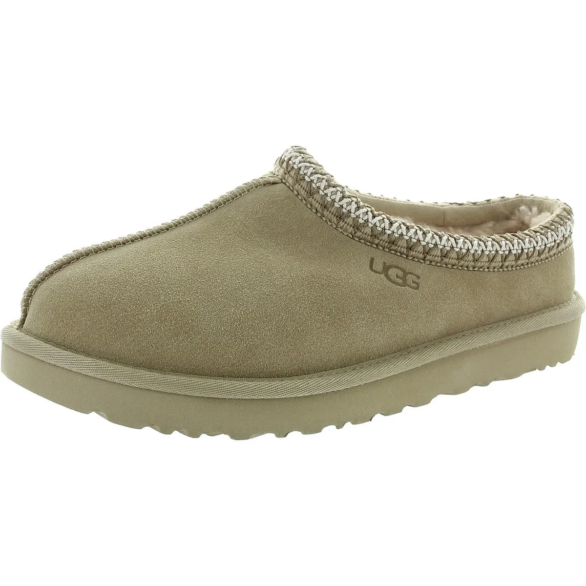 Tasman Womens Suede Wool Mule Slippers