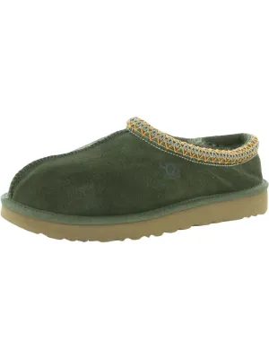Tasman Womens Suede Wool Mule Slippers