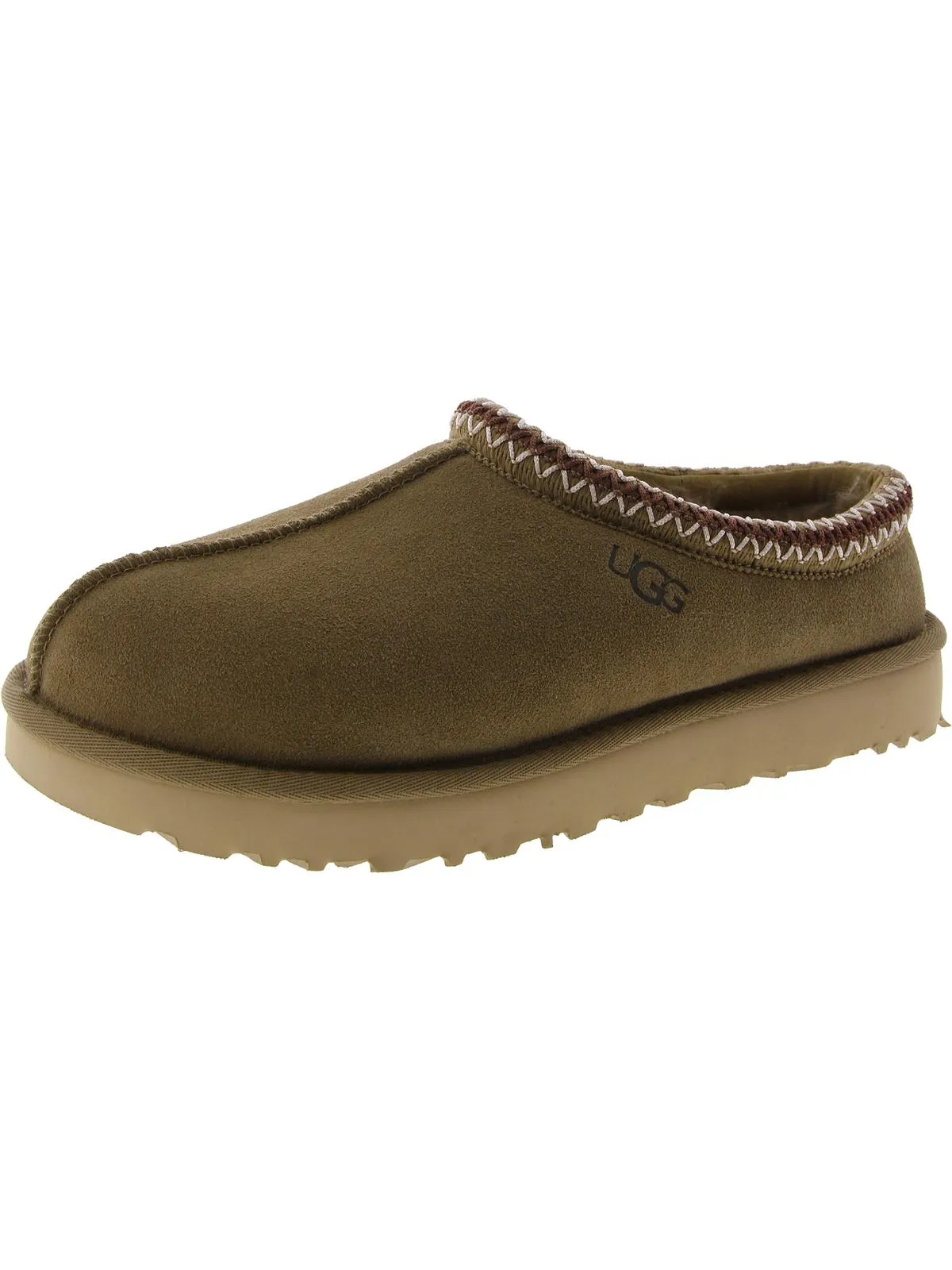 Tasman Womens Suede Wool Mule Slippers