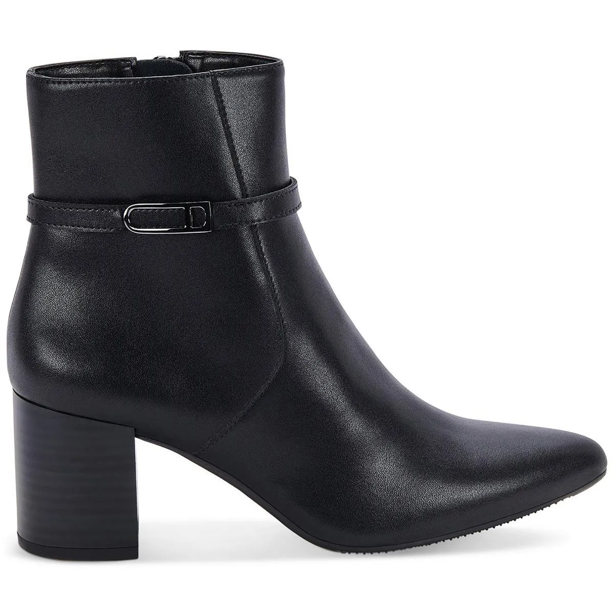 Tatum Womens Leather Pointed Toe Booties