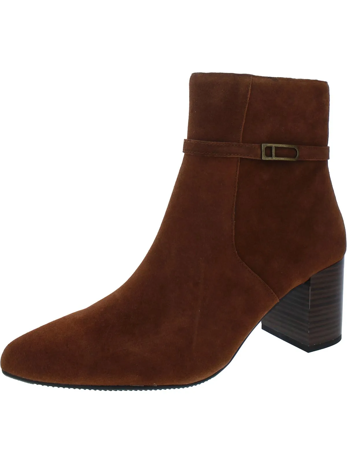 Tatum Womens Leather Pointed Toe Booties
