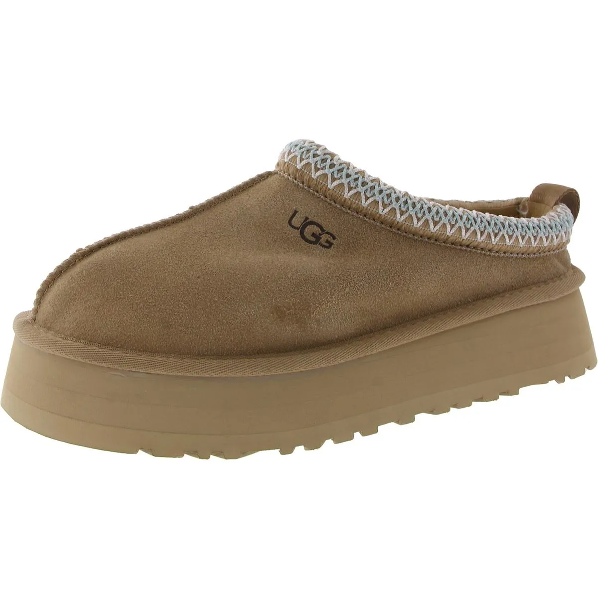 Tazz Womens Embroidered Slip On Slide Slippers