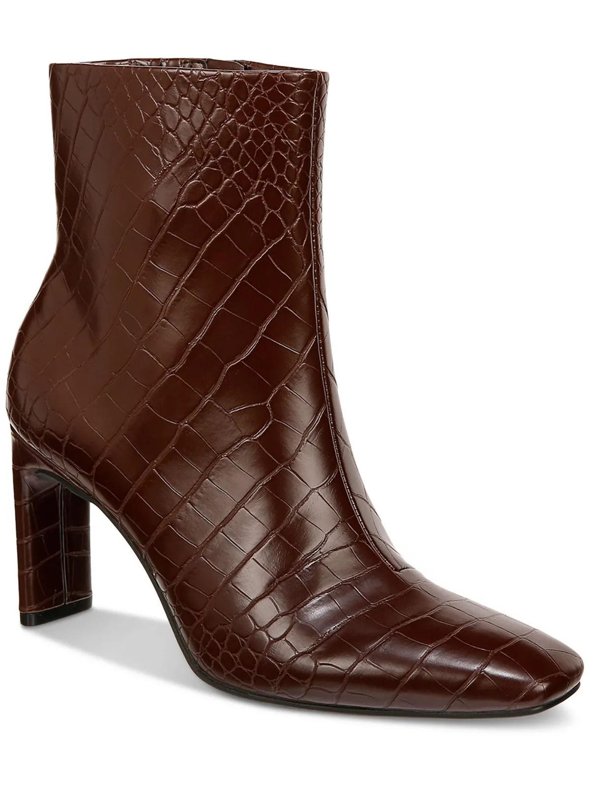 Terrie Womens Faux leather Block Heel Ankle Boots