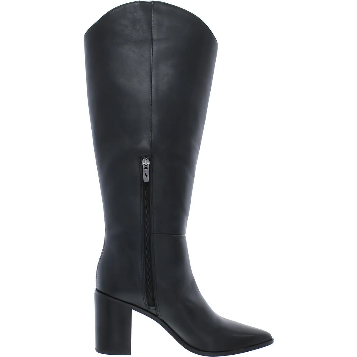Ticada Womens Leather Wide Calf Knee-High Boots