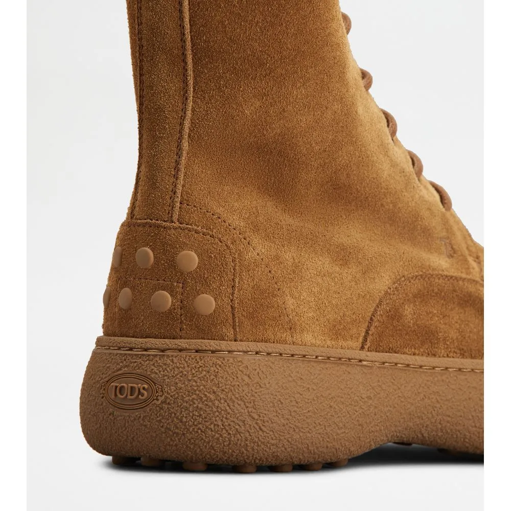 Tod's W. G. Lace-up Ankle Boots in Suede