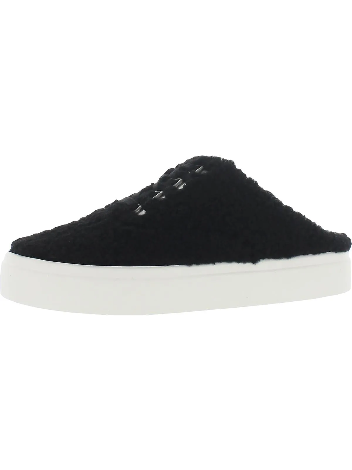 Tolini Womens Faux Fur Slip On Fashion Sneakers