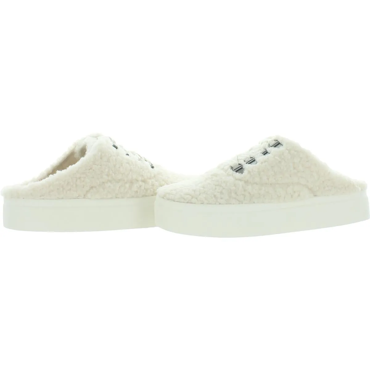 Tolini Womens Faux Fur Slip On Fashion Sneakers