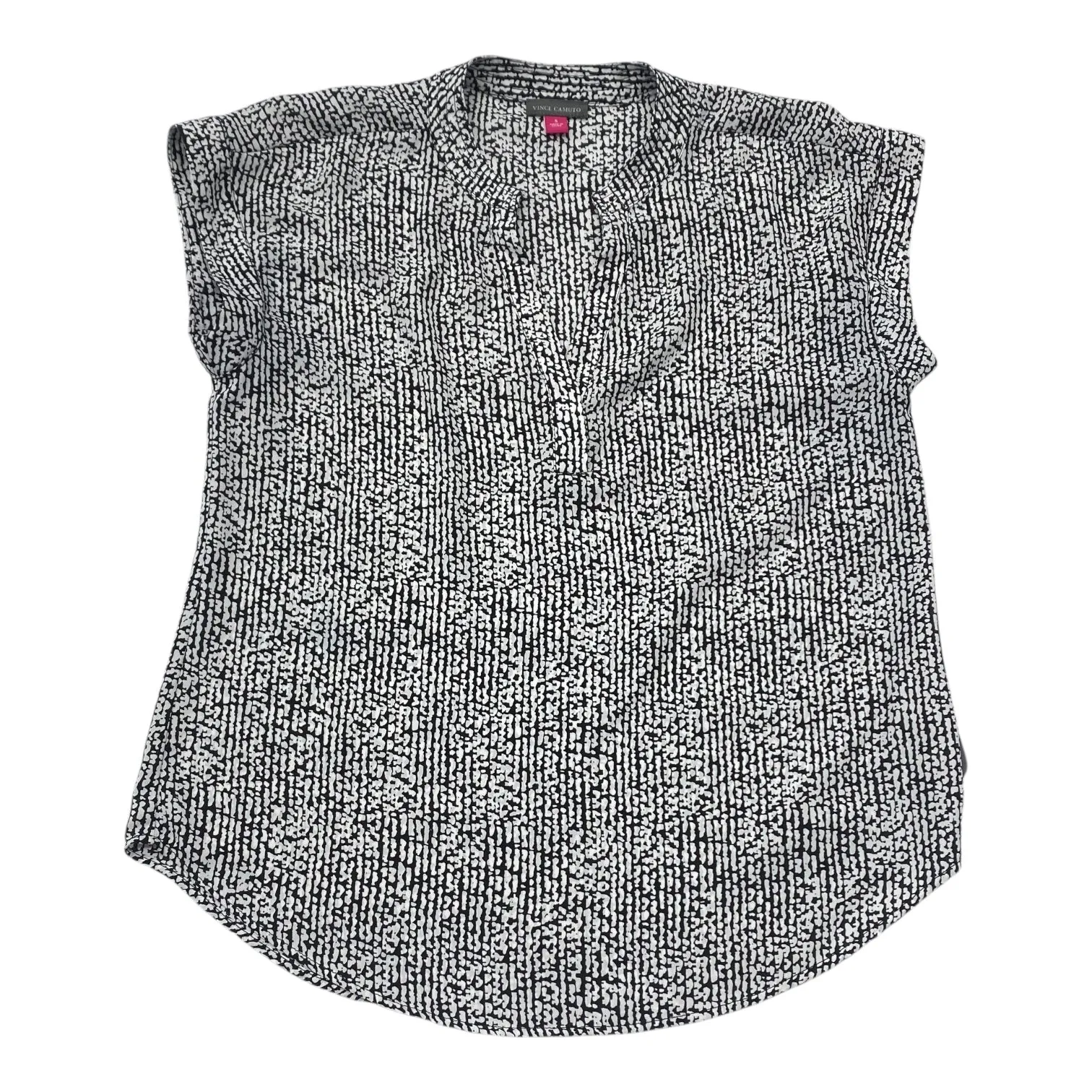 Top Sleeveless By Vince Camuto In Black & White, Size:S