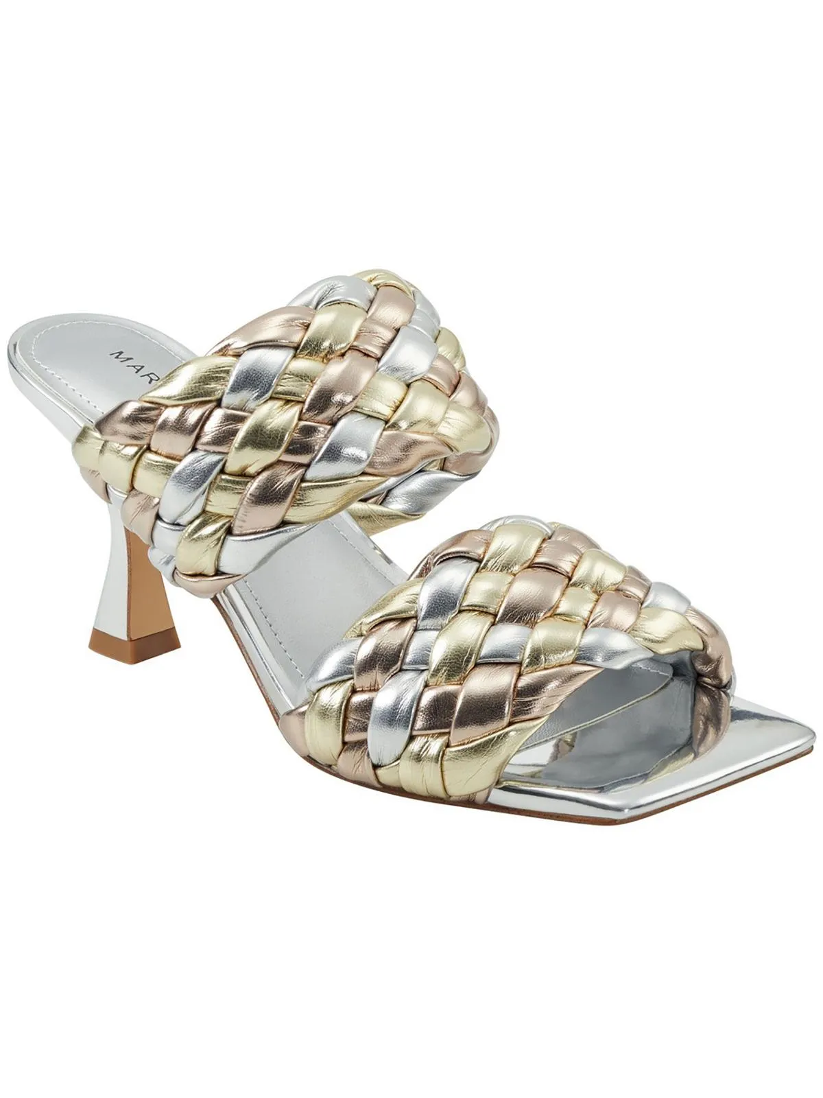 Toree Womens Faux Leather Dressy Slide Sandals