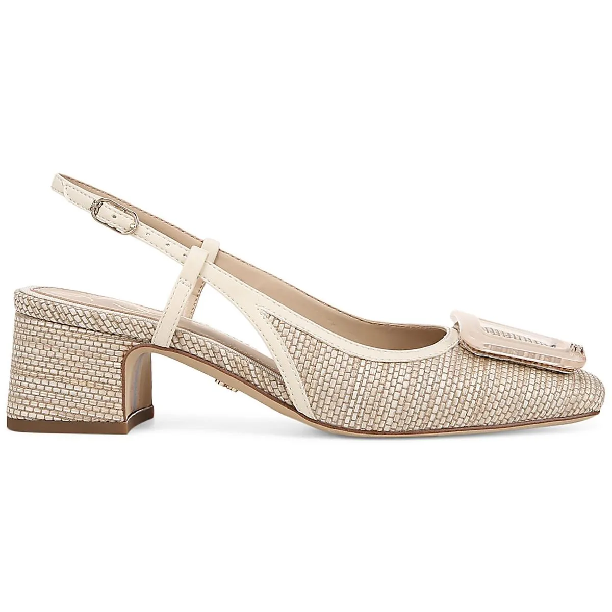 TRACIE Womens Patent Leather Block Heel Mule Sandals