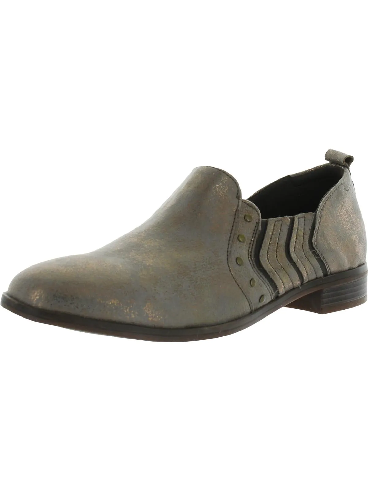 Trish Bell Womens Suede Slip On Round-Toe Shoes