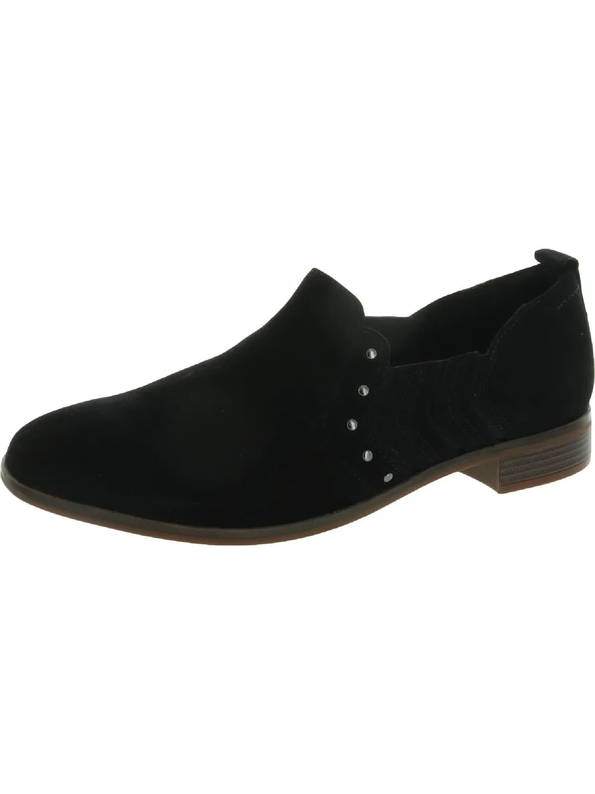 Trish Bell Womens Suede Slip On Round-Toe Shoes