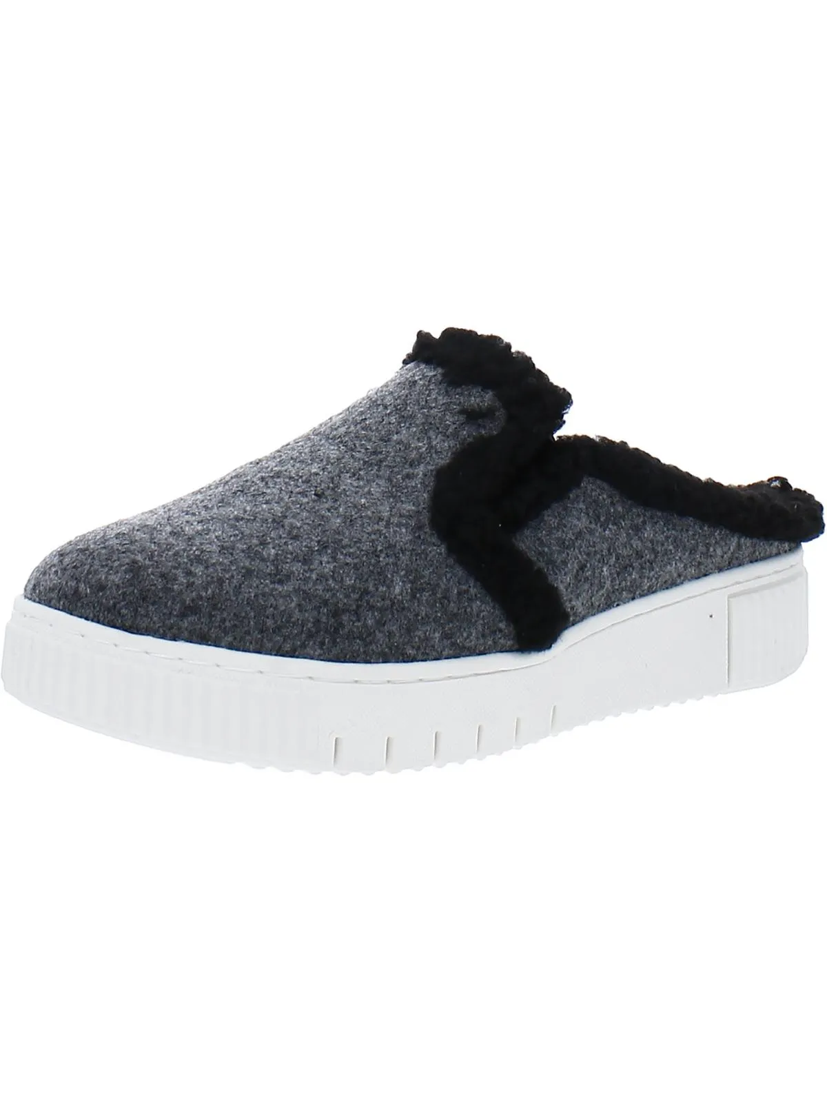 Truly-Cozy Womens Faux Fur Lined Slip On Mules
