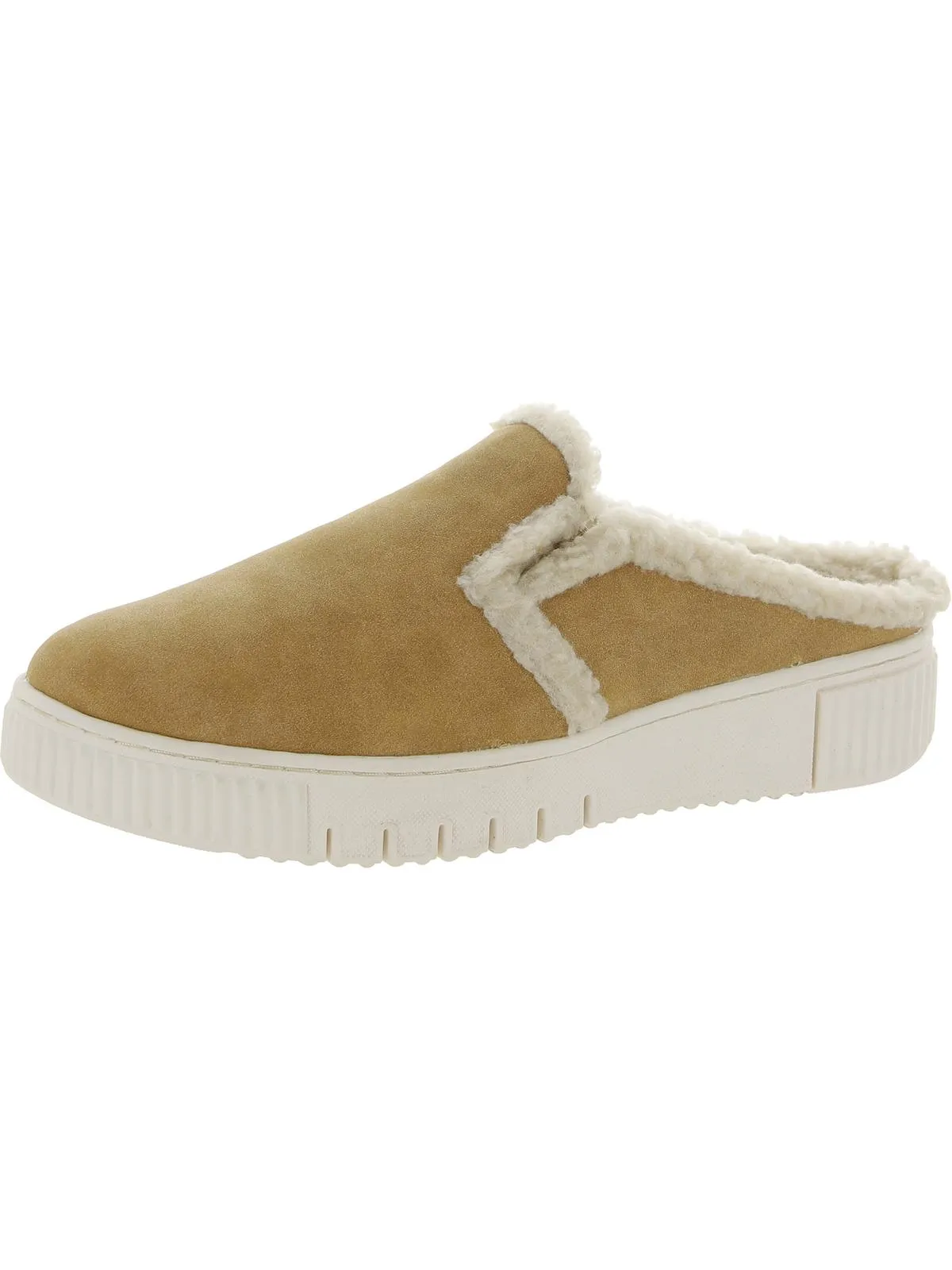 Truly-Cozy Womens Faux Fur Lined Slip On Mules