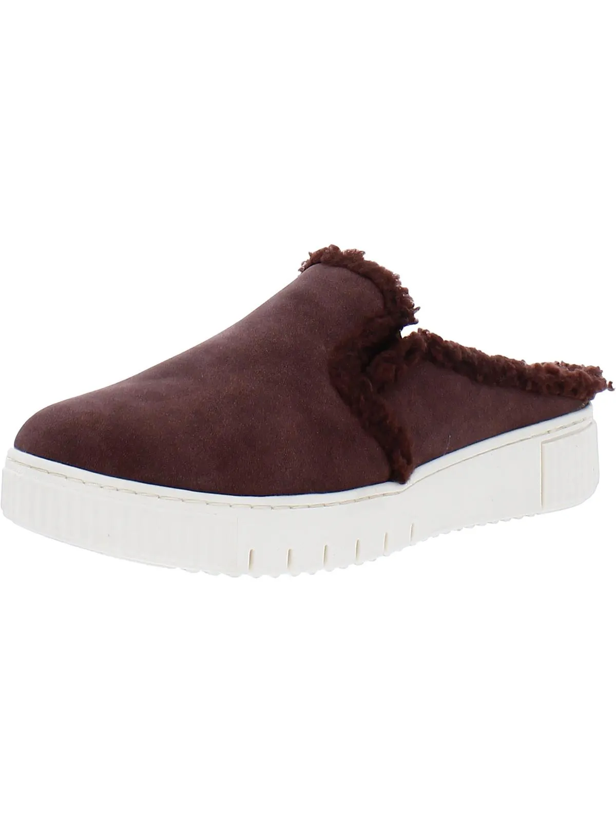 Truly-Cozy Womens Faux Fur Lined Slip On Mules