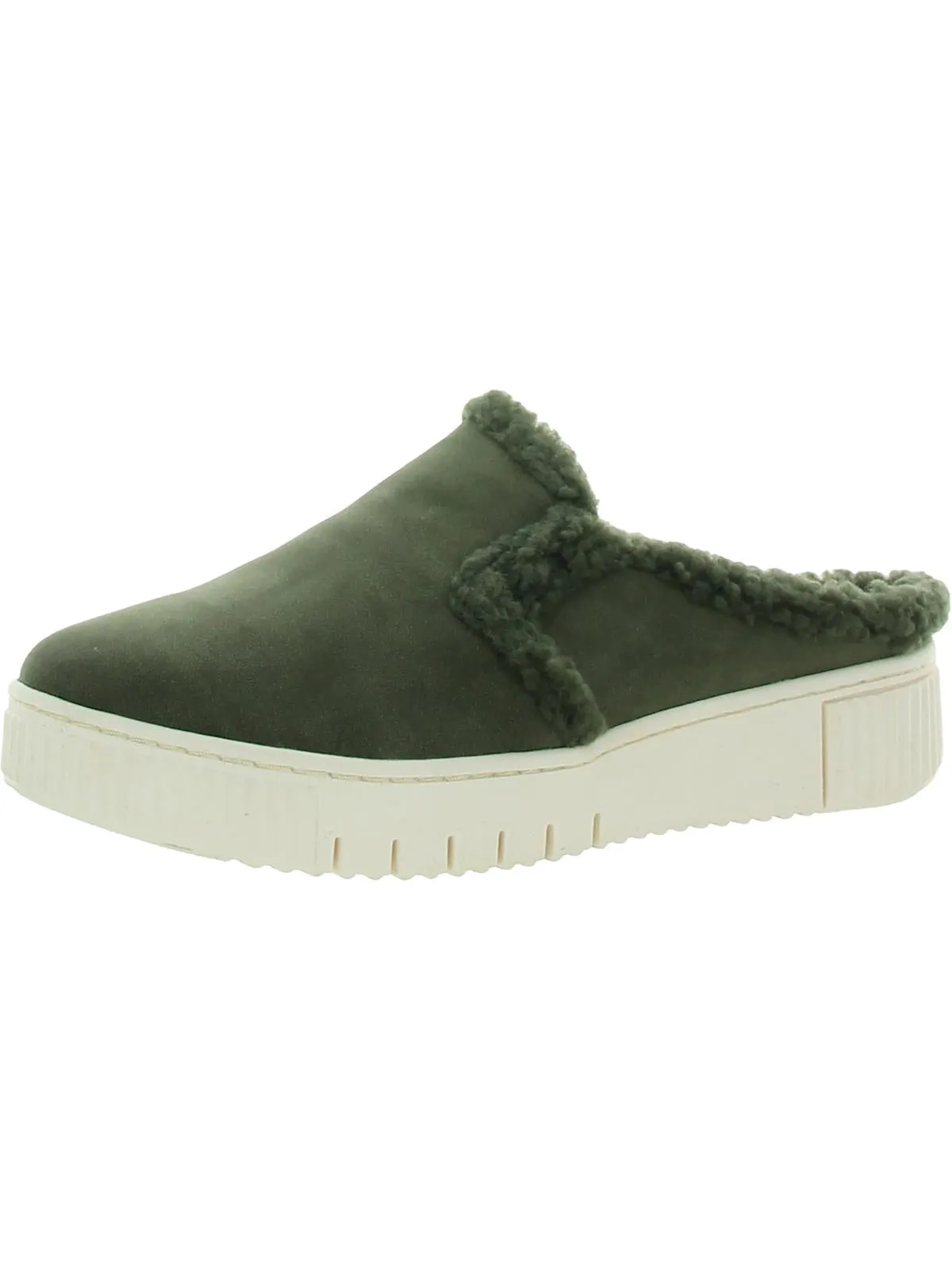 Truly-Cozy Womens Faux Fur Lined Slip On Mules