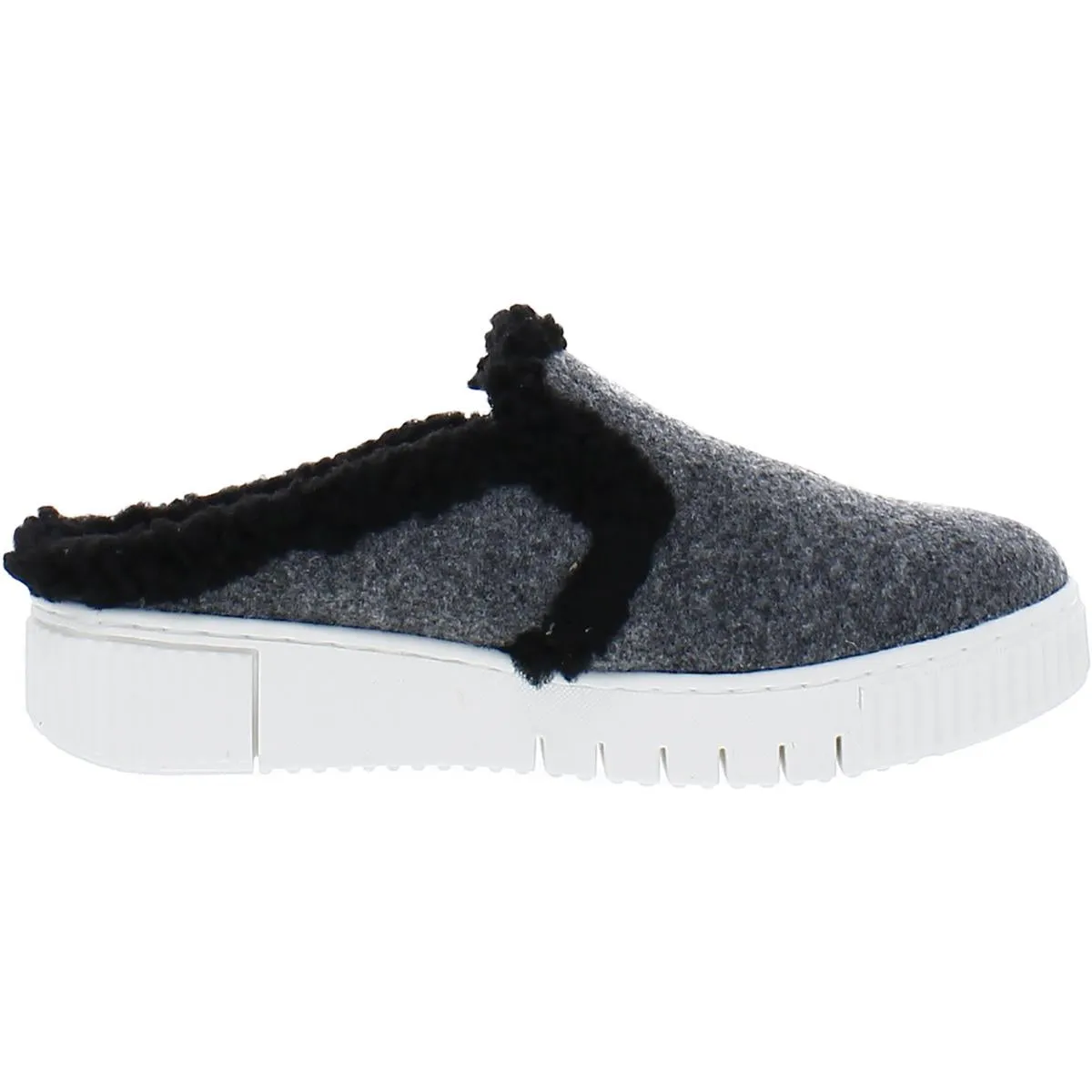 Truly-Cozy Womens Faux Fur Lined Slip On Mules