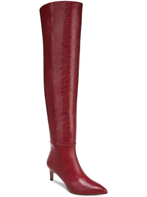 Ursula Womens Zipper Tall Knee-High Boots