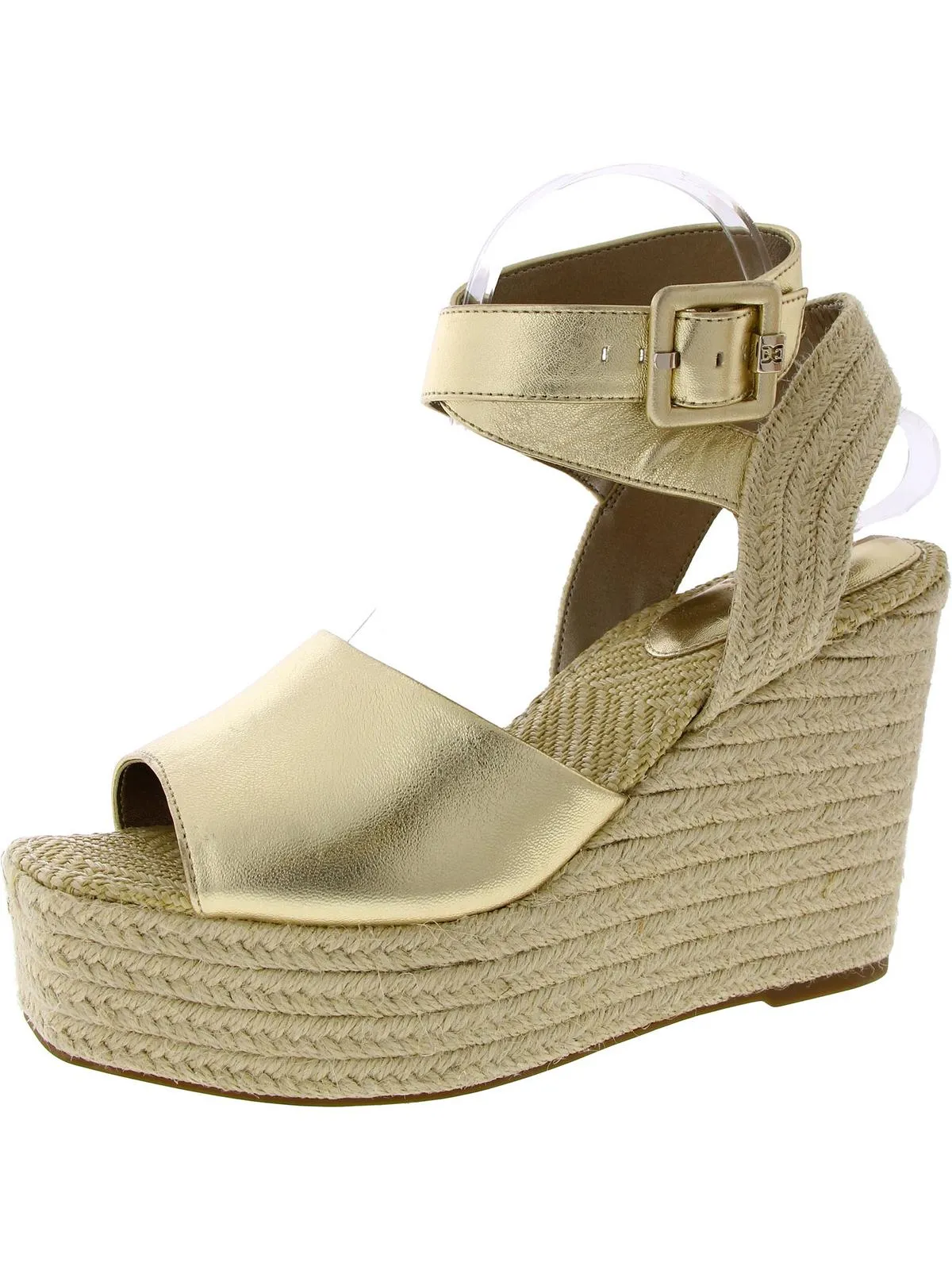 Vada Womens Canvas Wedge Platform Sandals