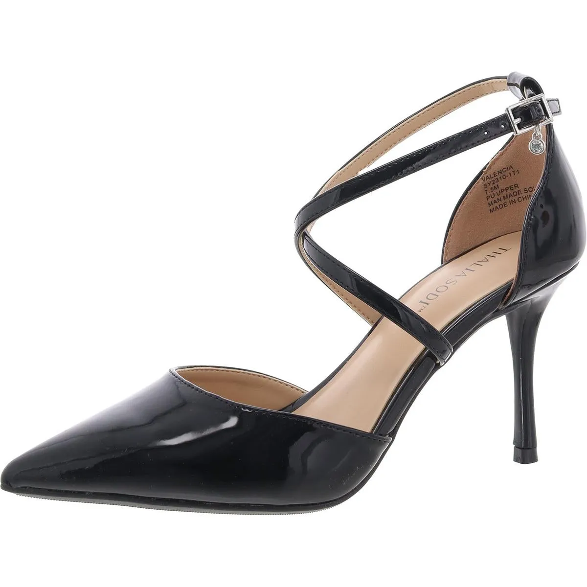 Valencia Womens Faux Suede Ankle Strap Pumps