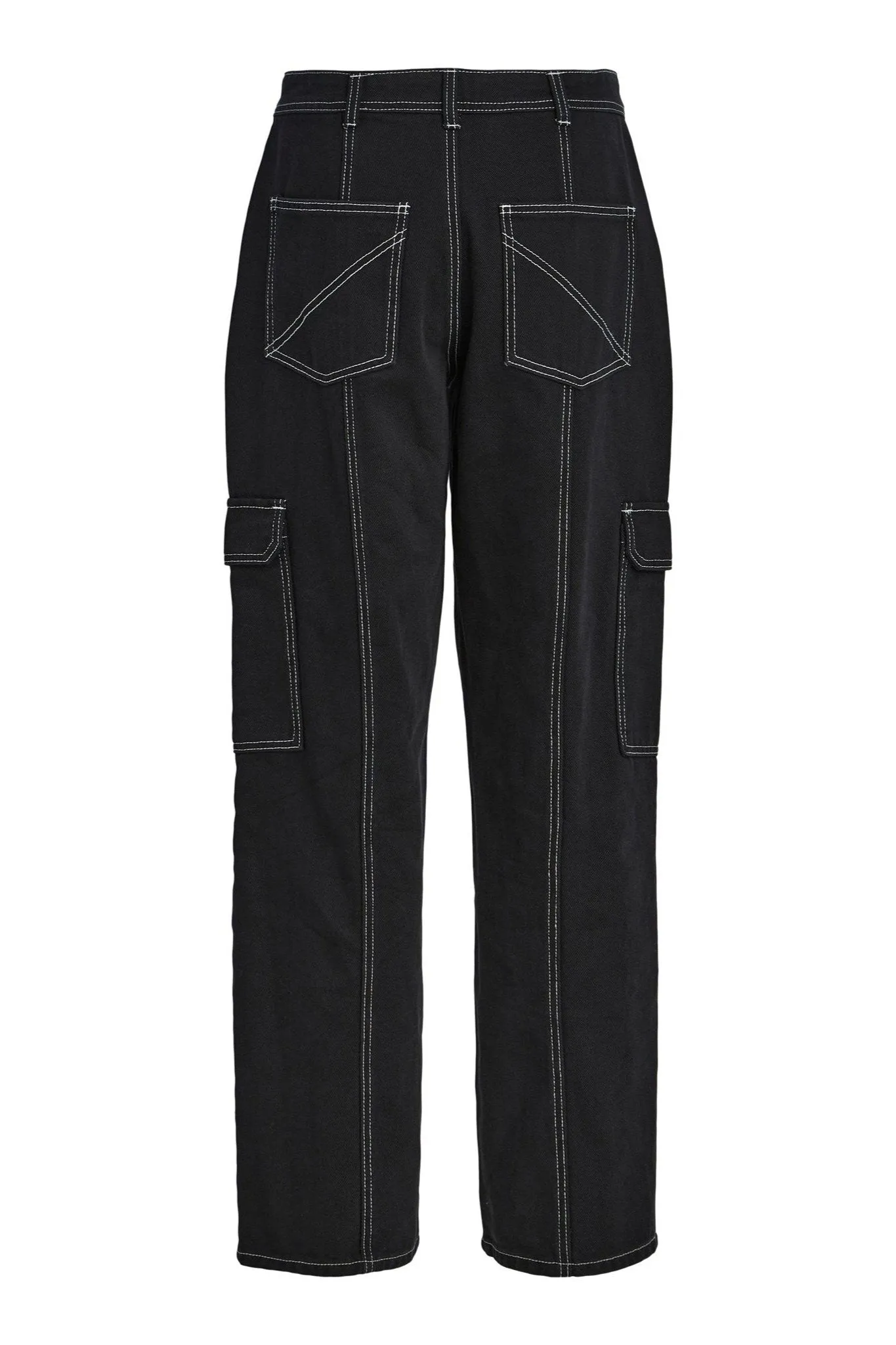 Valerie Mid Waist Wide Jeans - Black