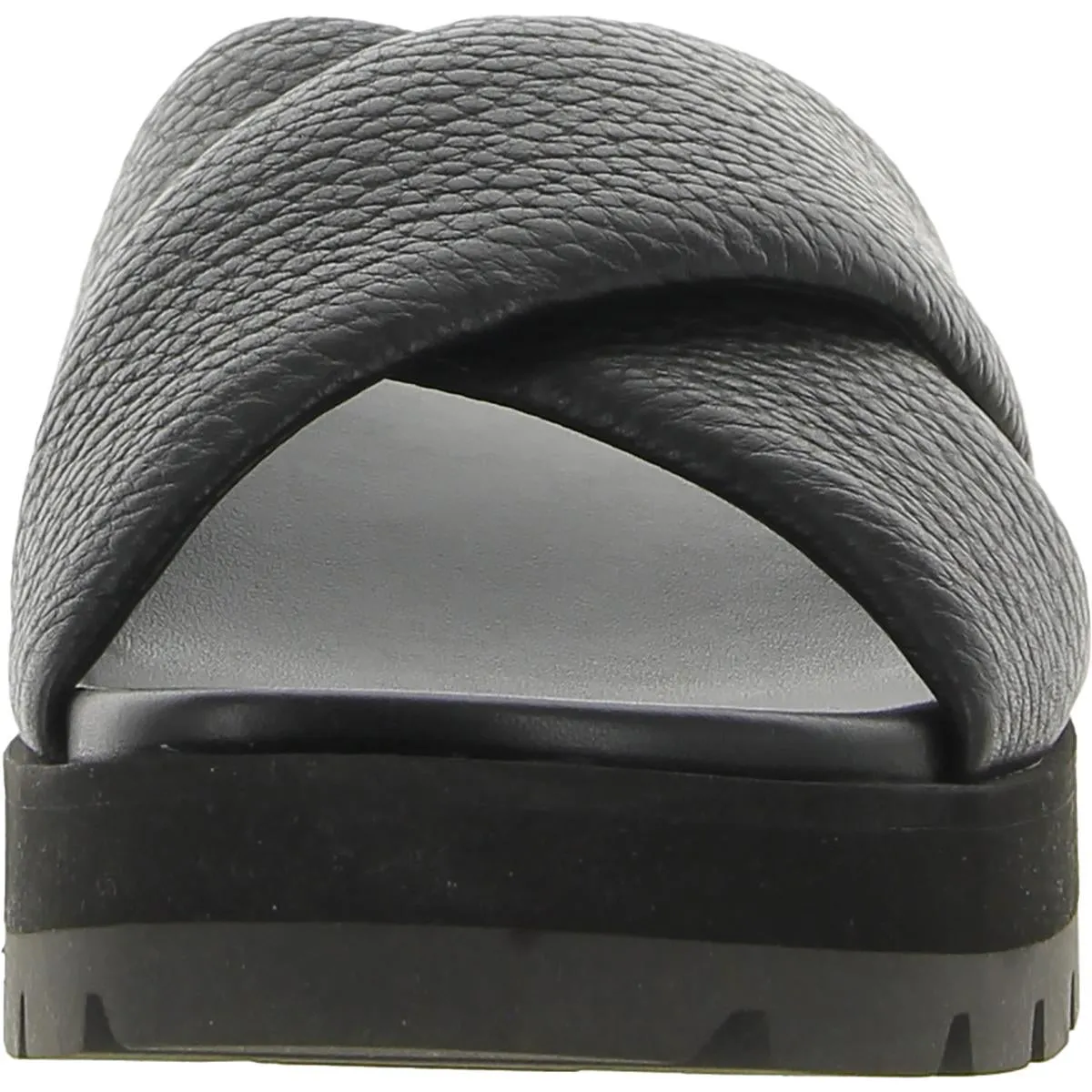 Vesta Womens Criss-Cross Front Slip On Platform Sandals