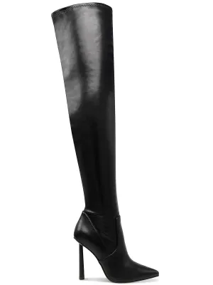 Vivee Womens Sequin Evening Over-The-Knee Boots