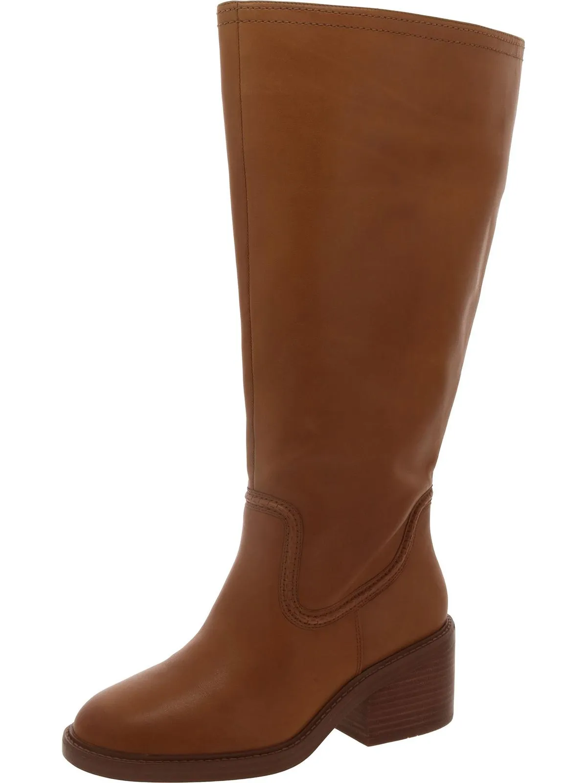 Vuliann 4 Womens Leather Extra Wide Calf Knee-High Boots