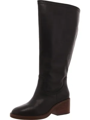 Vuliann 4 Womens Leather Extra Wide Calf Knee-High Boots