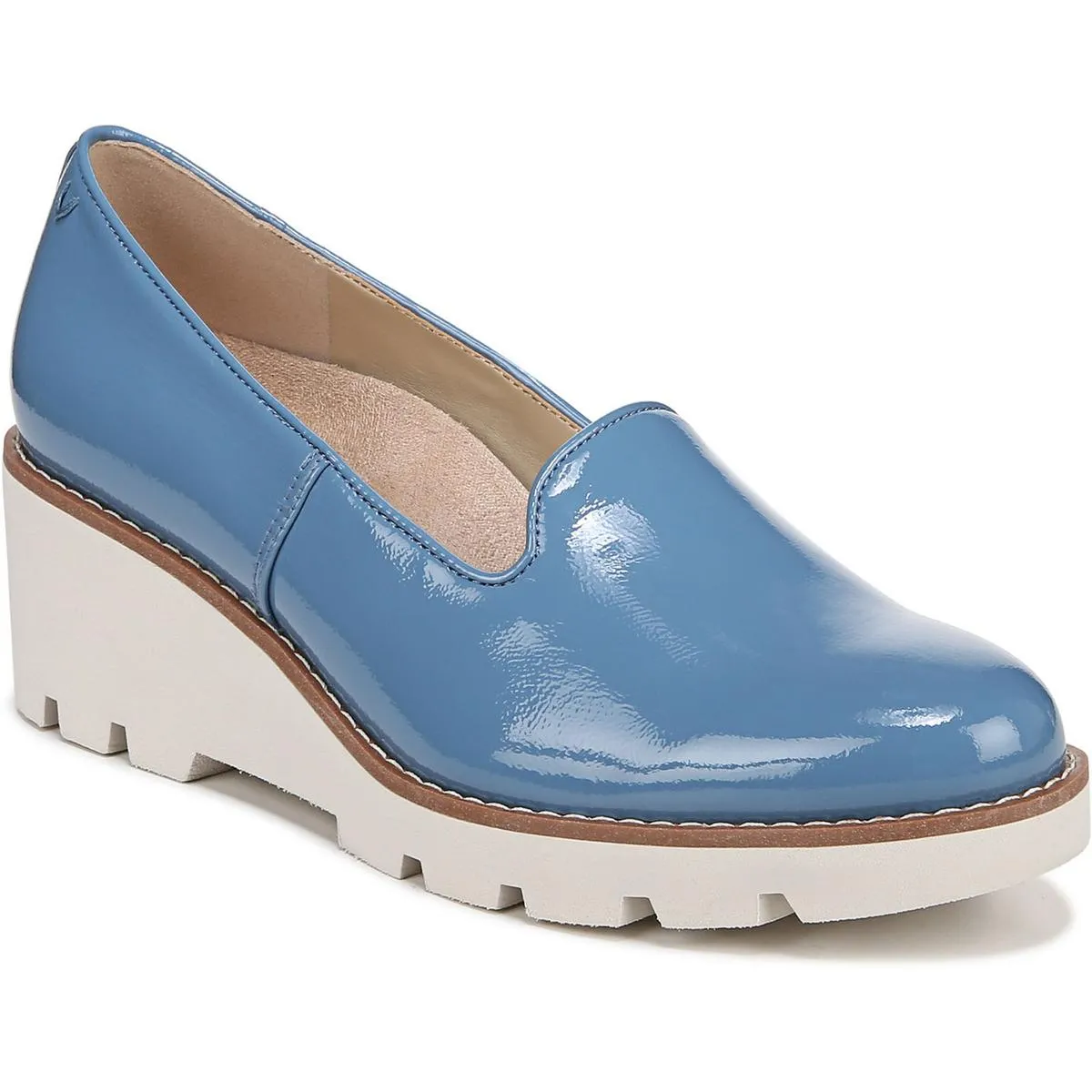 Willa Womens Textured Slip On Loafers