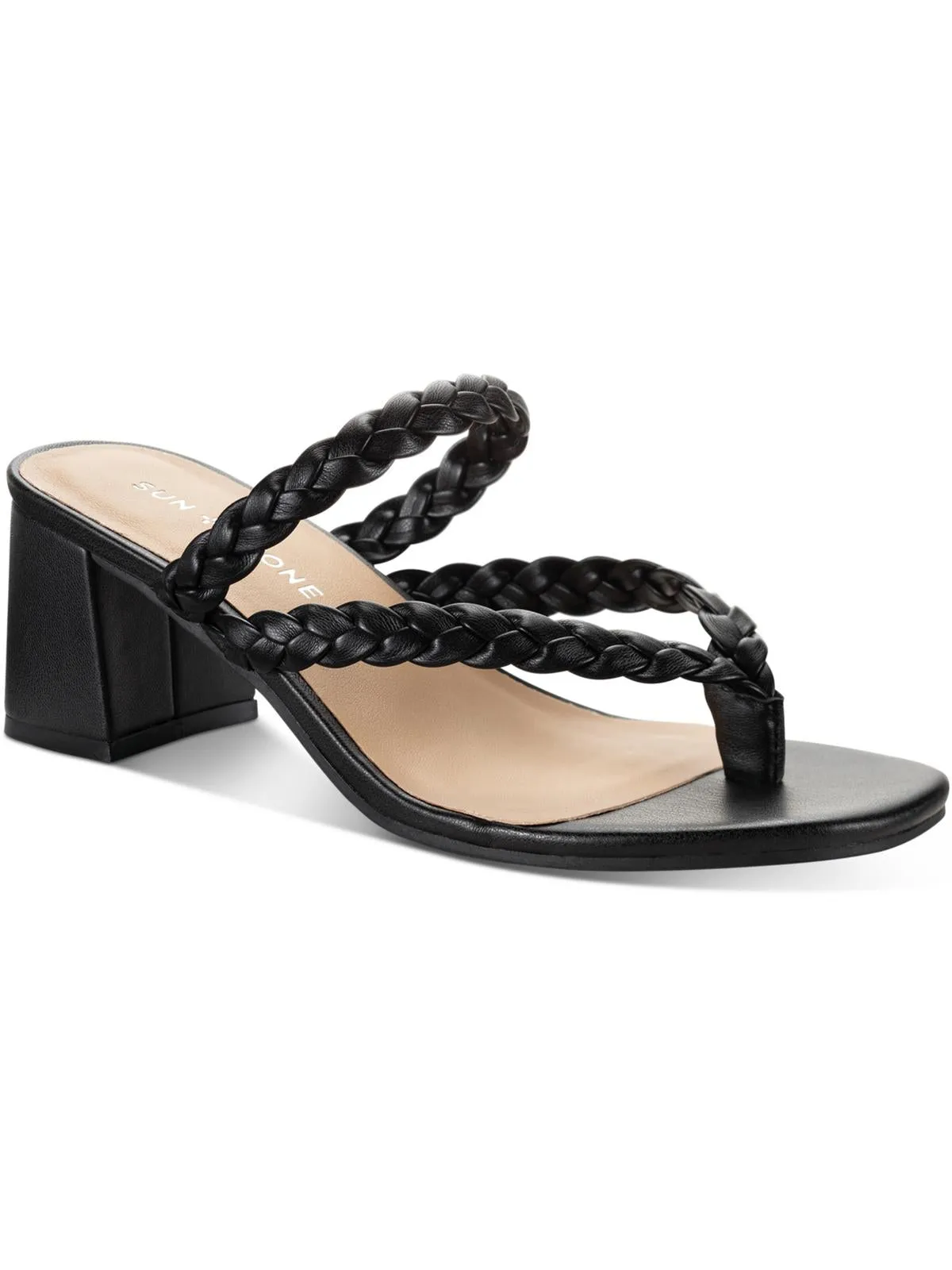Winnie Womens Braided Slip On Slide Sandals