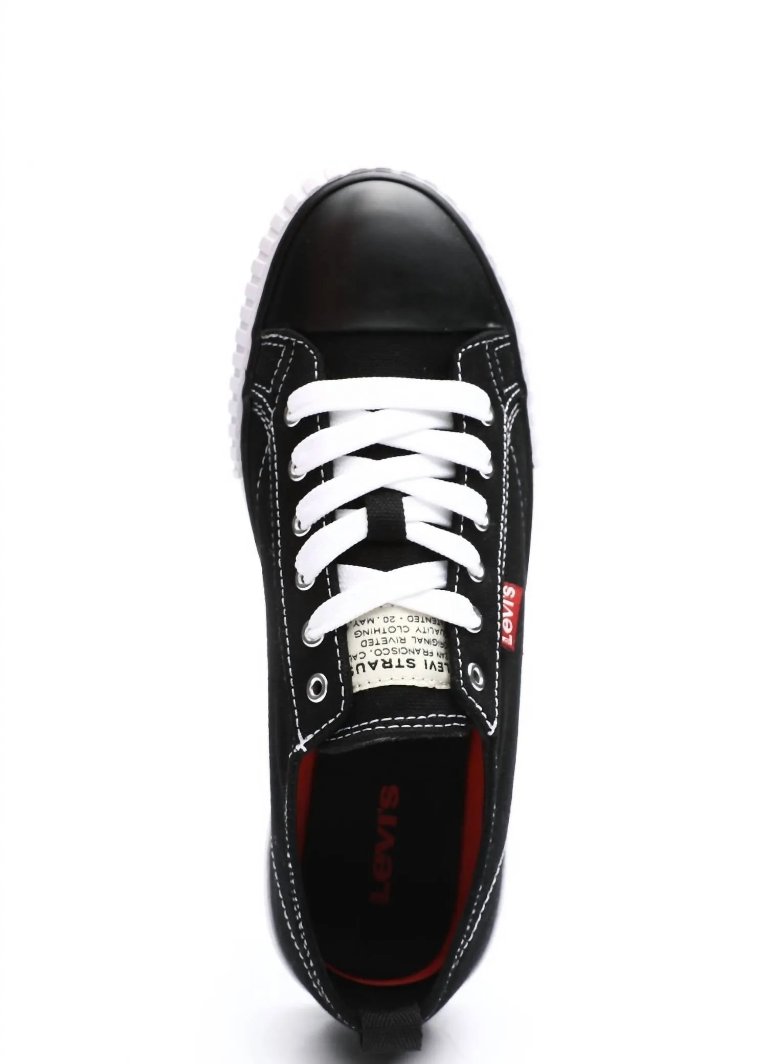 Womens Anika Casual Canvas Sneaker In Black