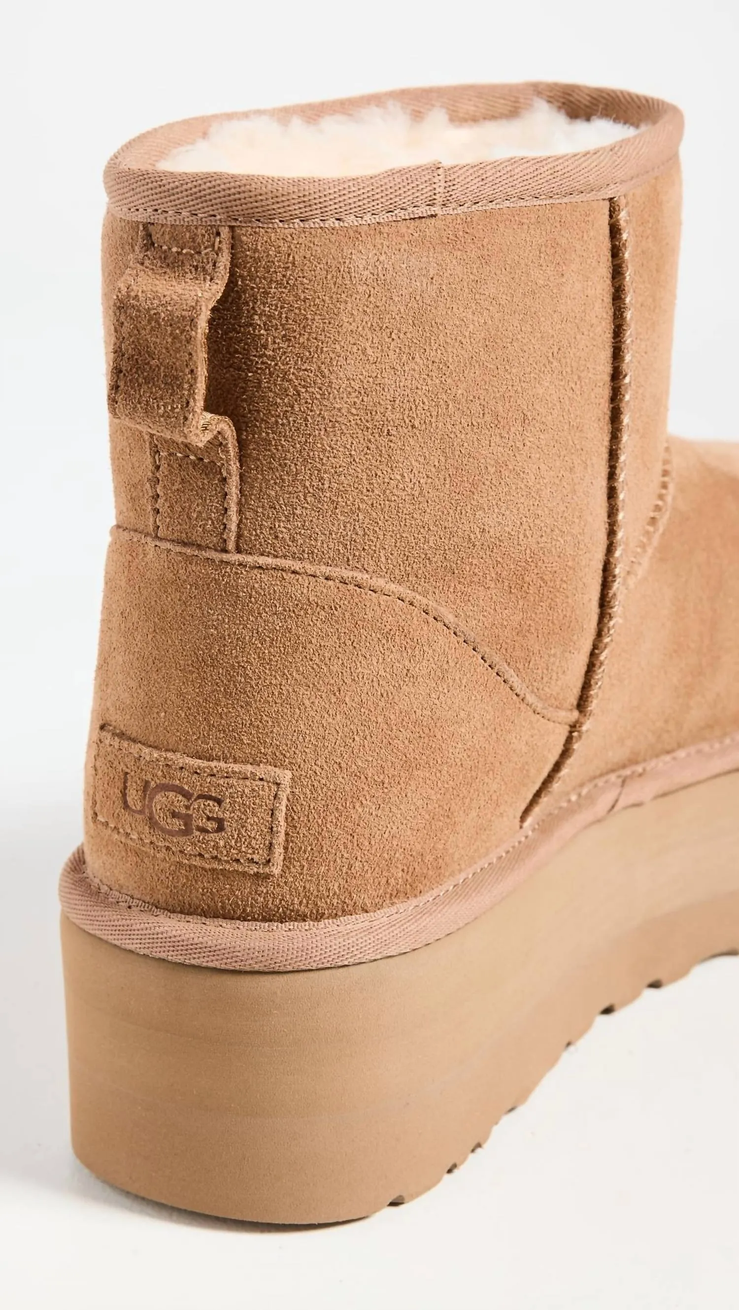 Women's Classic Mini Platform Boot In Chestnut
