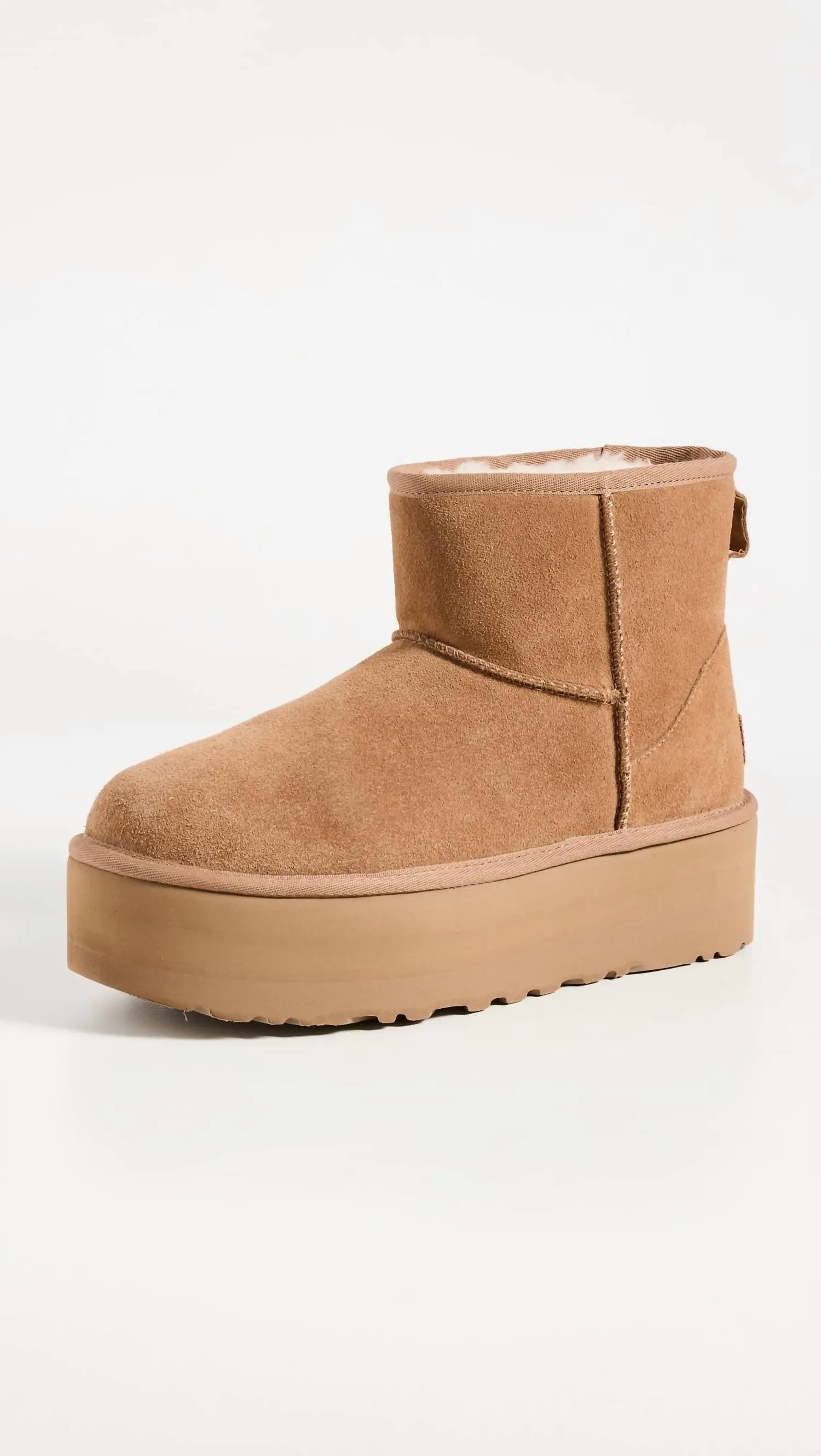 Women's Classic Mini Platform Boot In Chestnut