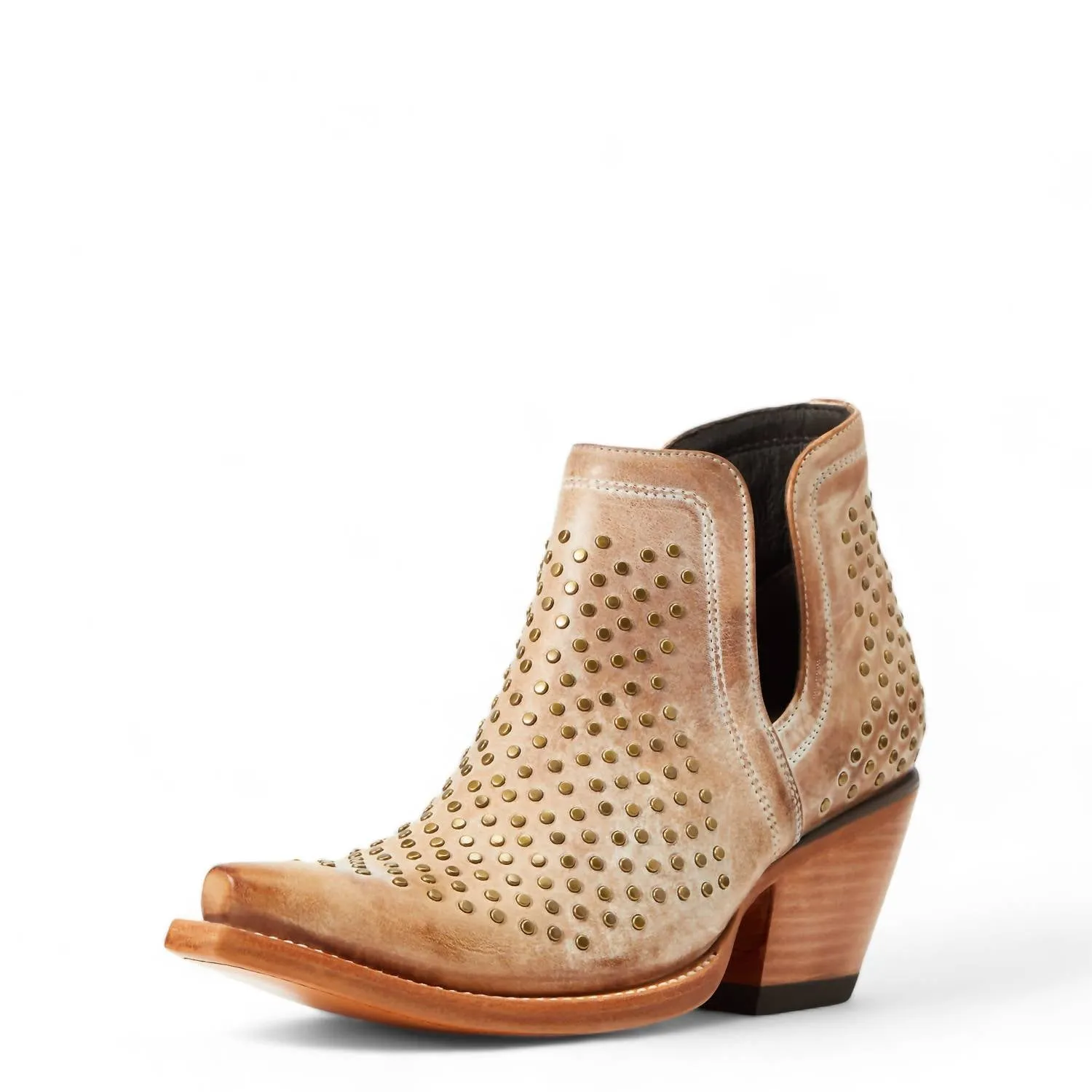 Women's Dixon Leather Studded Boot In Old West Tan