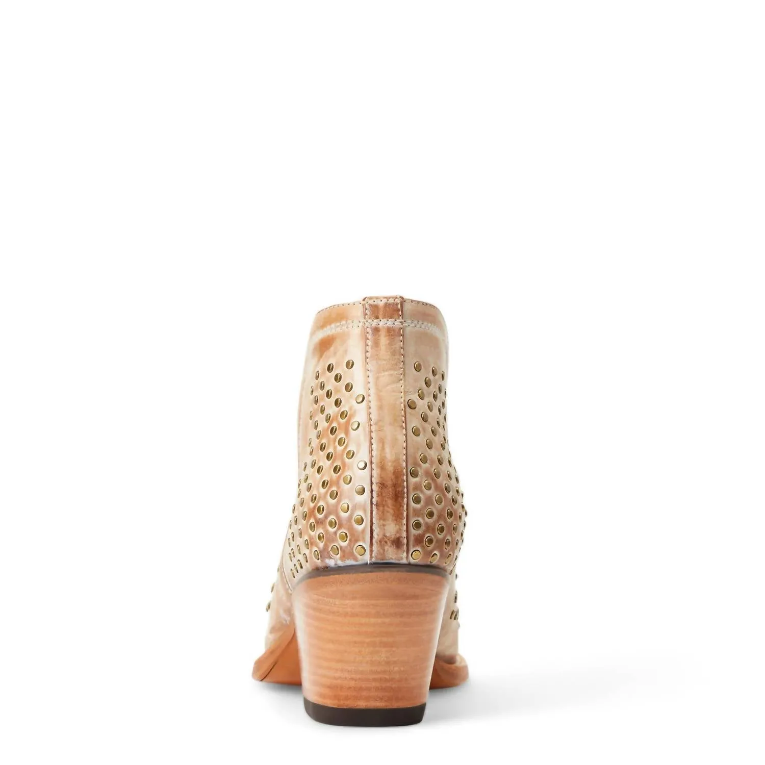 Women's Dixon Leather Studded Boot In Old West Tan