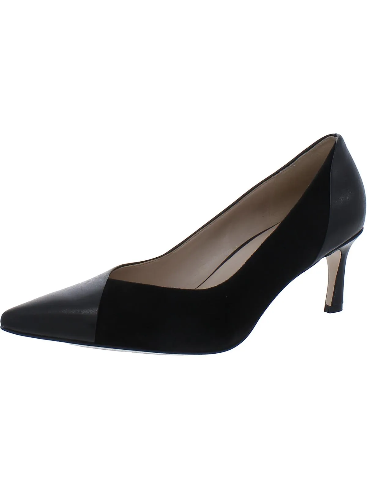 Womens Leather Pointed Toe Pumps