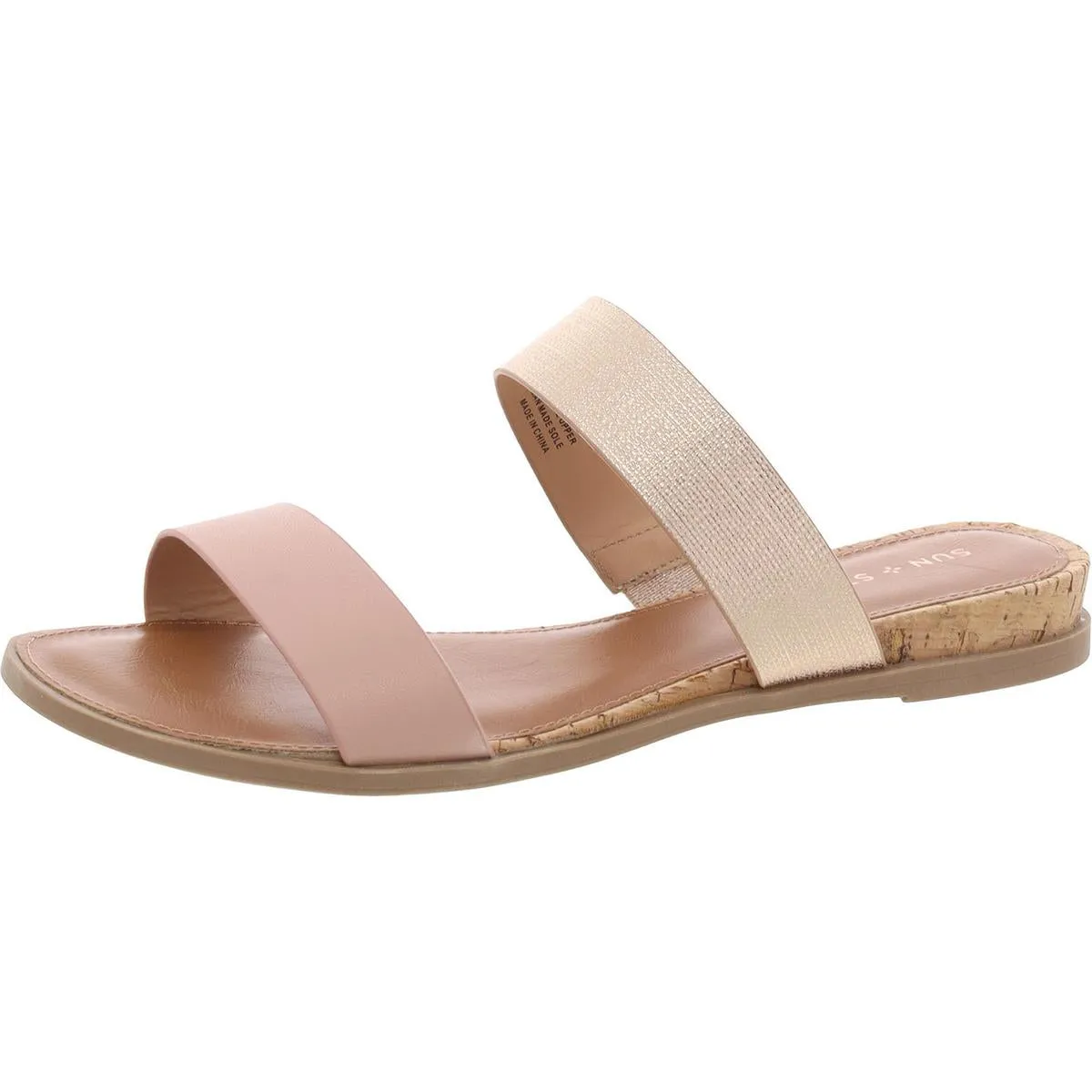 Womens Open Toe Slide Sandals