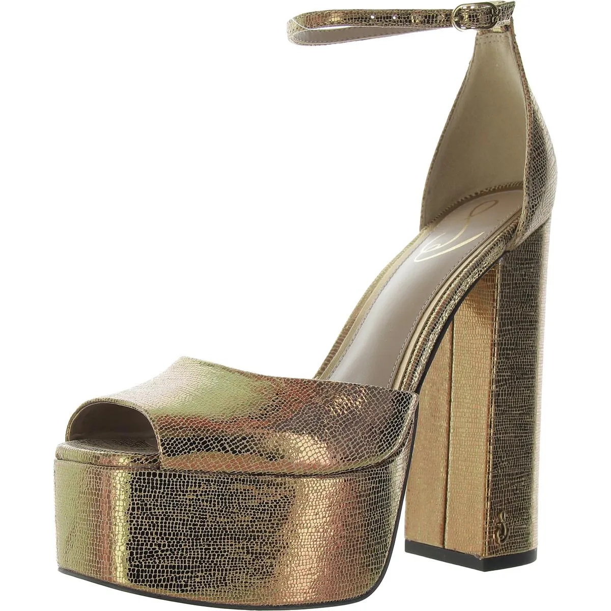 Womens Peep Toe Pumps Platform Heels