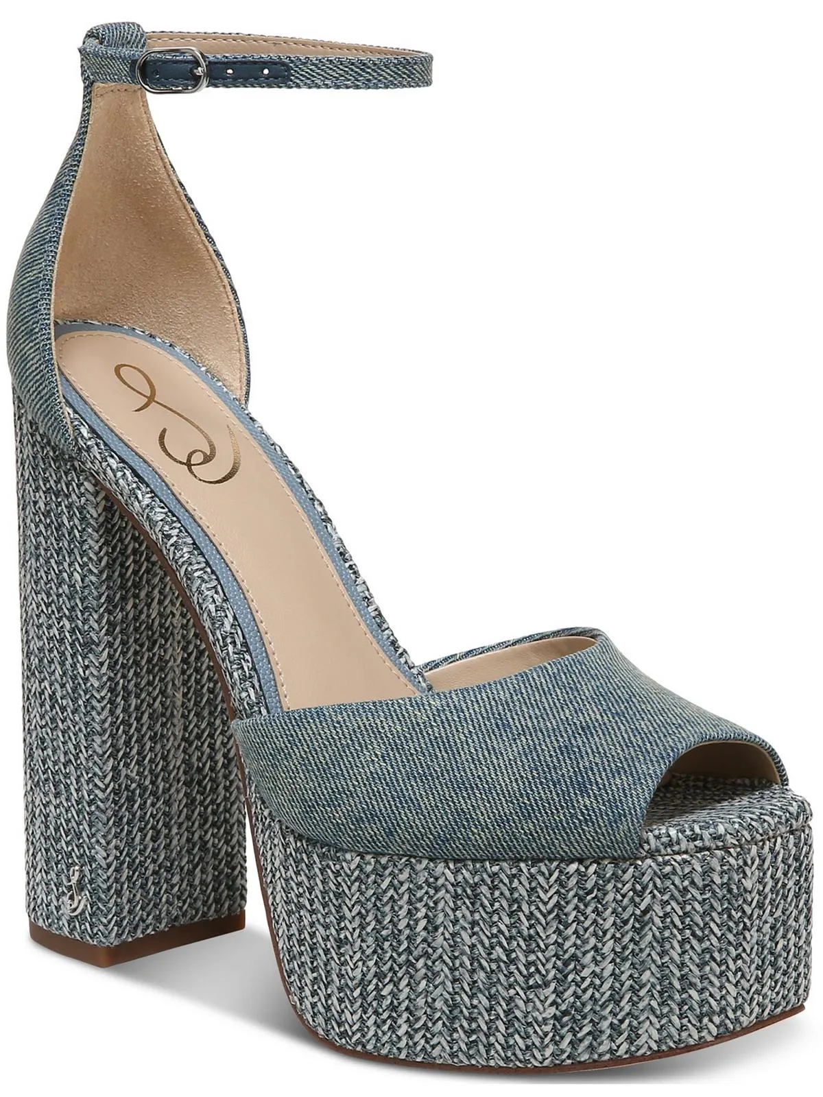 Womens Peep Toe Pumps Platform Heels