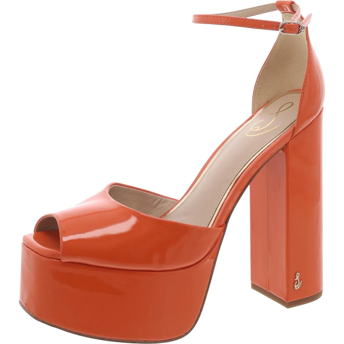 Womens Peep Toe Pumps Platform Heels