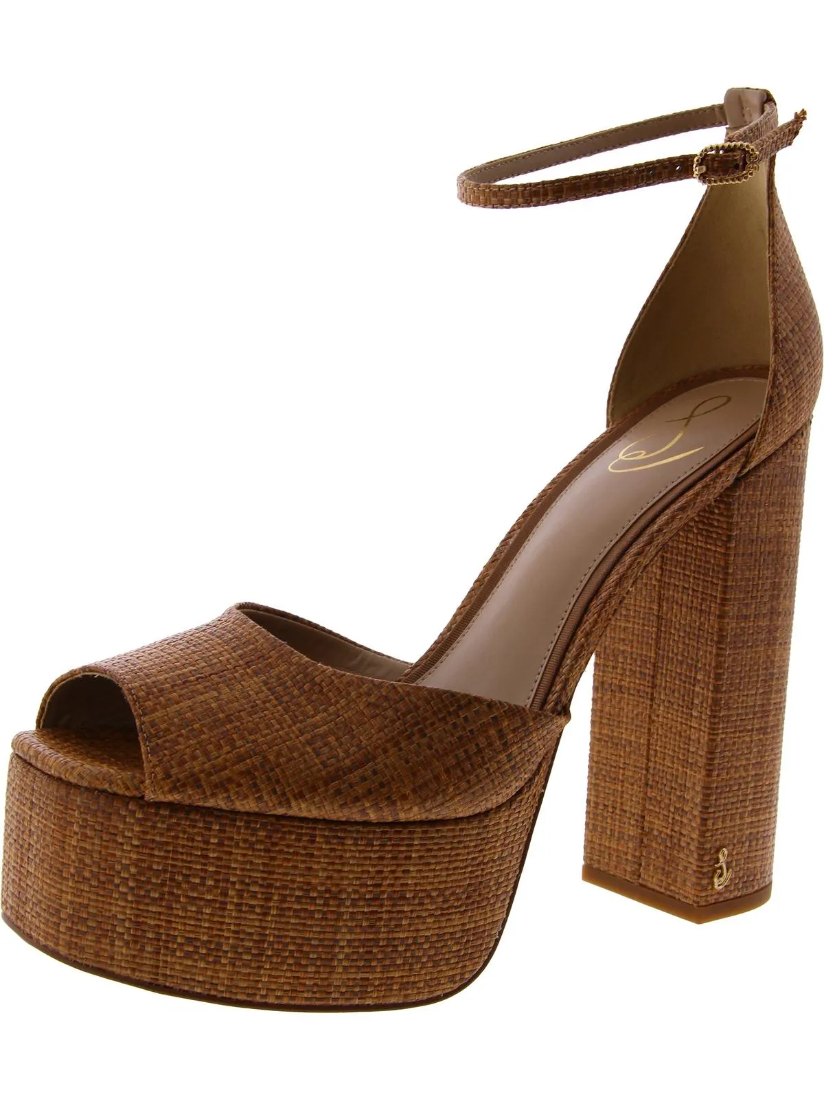 Womens Peep Toe Pumps Platform Heels