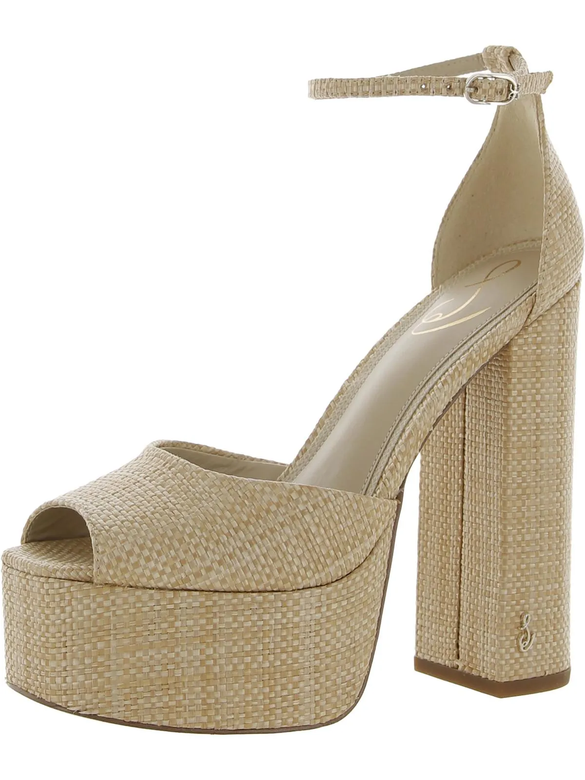 Womens Peep Toe Pumps Platform Heels